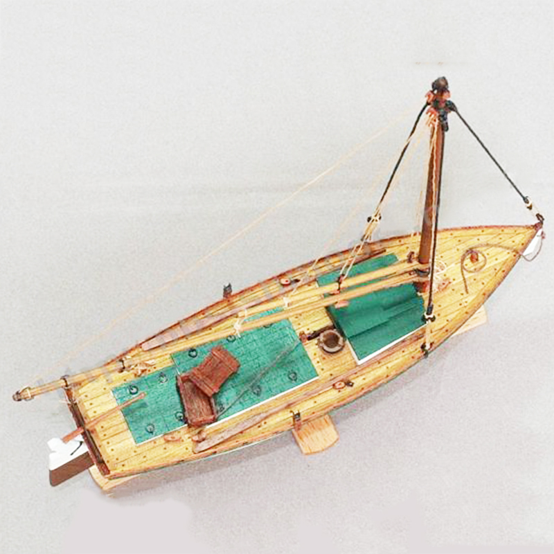 1/35 FLATTLE Wooden Boat Model - Model Kit Yacht 评论和价格