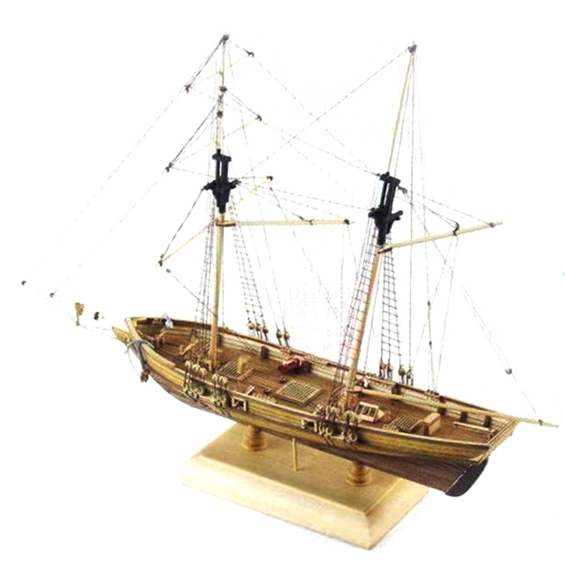 1:70 New Port Wooden Sailing B - Model Kit Yacht 评论和价格