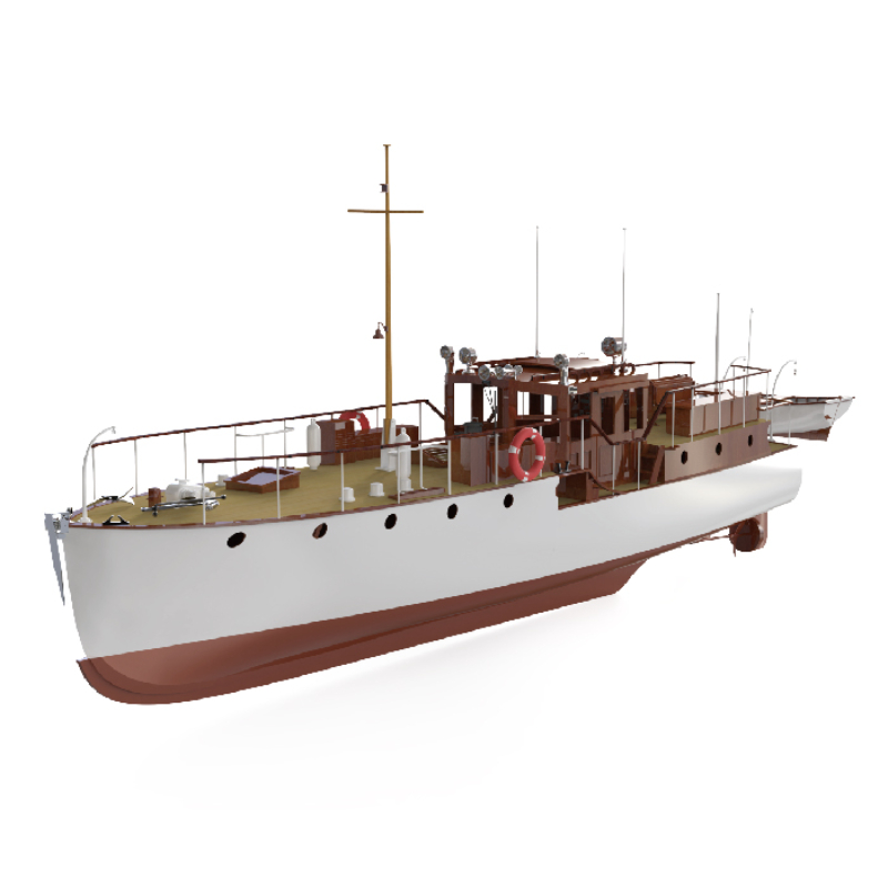 Remote Control Boat 880mm 1/18 - Model Kit Yacht 评论和价格
