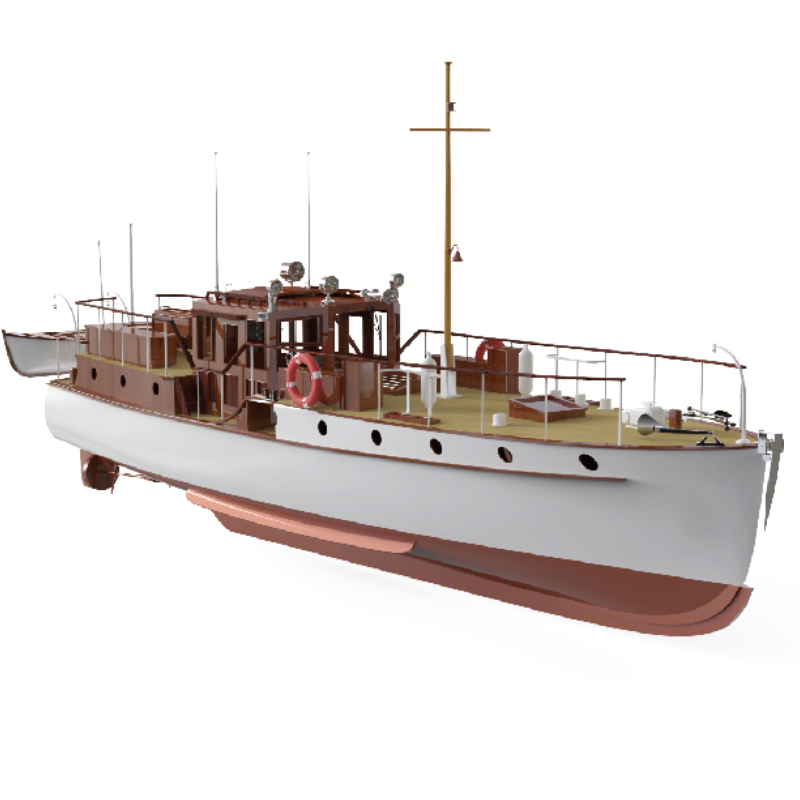Remote Control Boat 880mm 1/18 - Model Kit Yacht 评论和价格