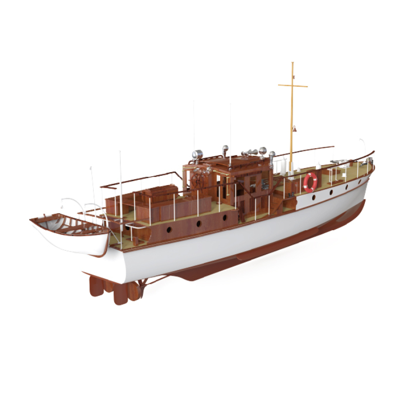 Remote Control Boat 880mm 1/18 - Model Kit Yacht 评论和价格