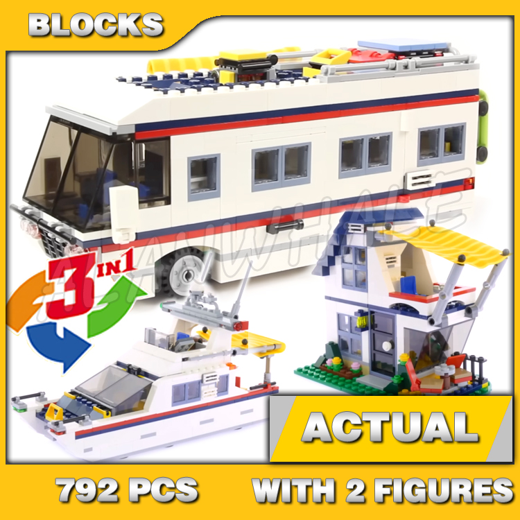 792pcs 3in1 Creative Vacation  - Model Kit Yacht 评论和价格